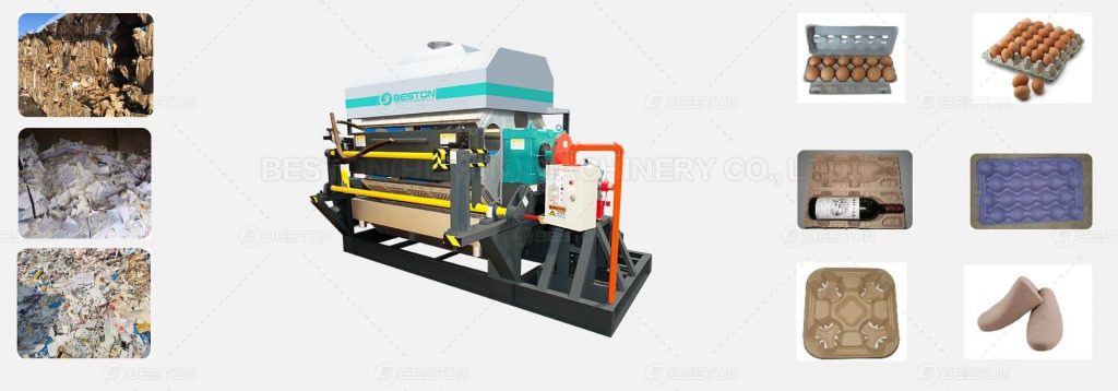maquina moldeadora de pasta de papel de Beston